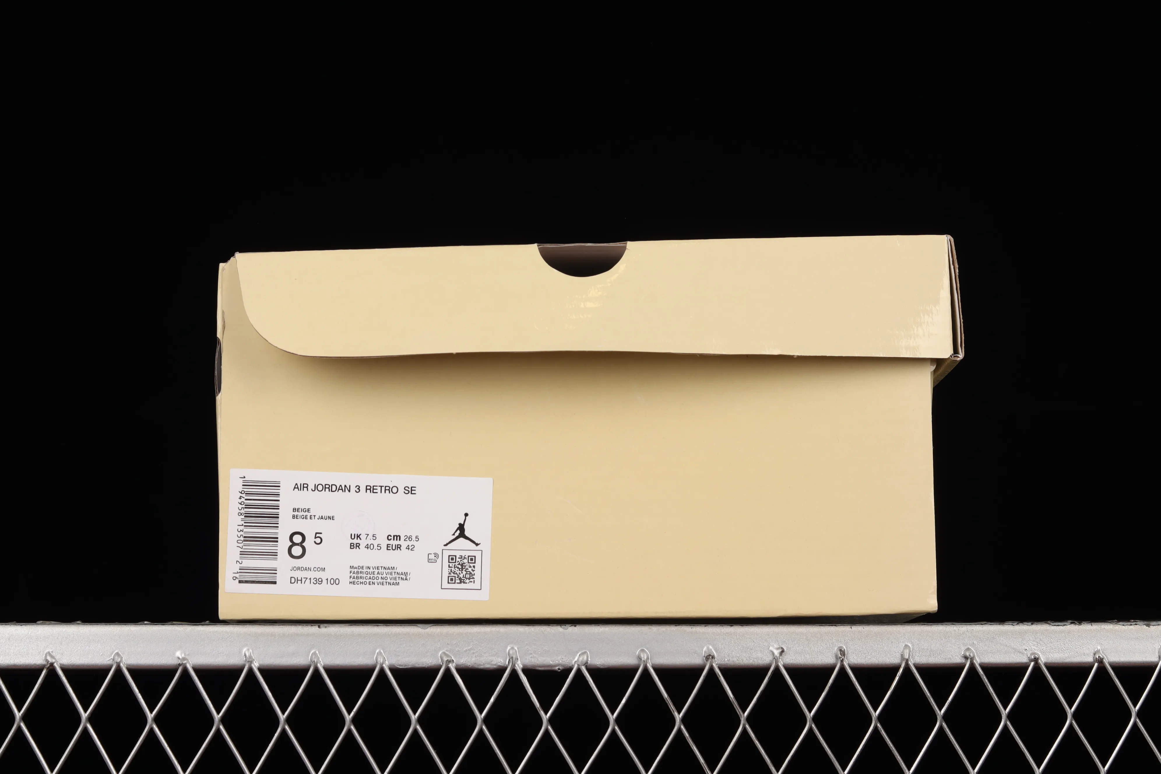 All categories Air Jordan Jordan series basketball shoes Air Jordan 3 cost-effective version Air Jordan 3 "Muslin" AJ3 Joe 3 cement gray canvas basketball shoes DH7139-100